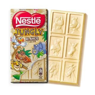 Jungly Chocolate Blanco y Galletas  Nestle (90 gr)
