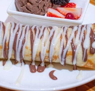 Блины с творогом