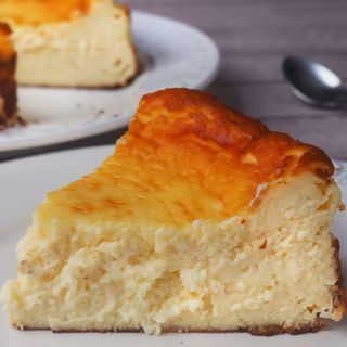 Tarta de queso con mermelada
