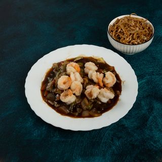 Pržene noodle sa škampima