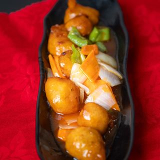 85. Cerdo con salsa agridulce