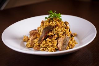 Rižoto sa pilećim batkom i vrganjima