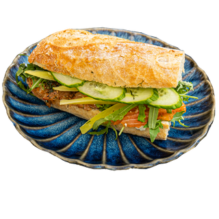 Kanapka z łososiem grawlax