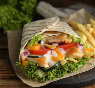 Durum z samym mięsem duży