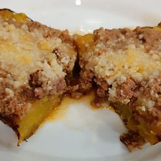 Maduro Frito con carne