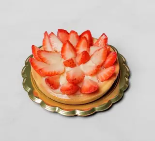 Crostatina con crema fragole