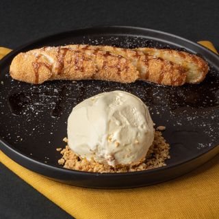 Coconut banana fritter