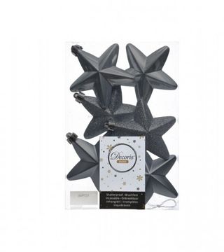 (209348) Ukras za jelku zvjezdica 2x7,5x7,5cm plava 6/1 27963