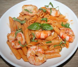 Penne aux Gambas