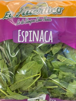 Espinaca Bolsa 300 gr aprox