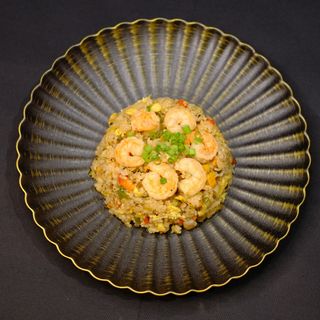 ARROZ JAZMIN SALTEADO CON GAMBAS