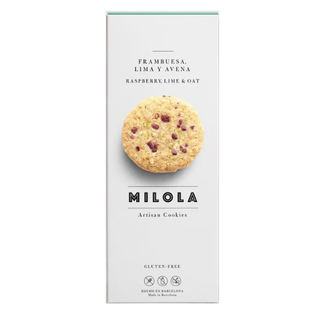 Milola Galletas De Frambuesa Con Lima Y Avena Sin Gluten (140 G.)