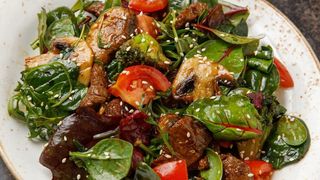 Салат Тёплый с грибами