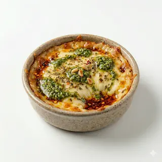 Provolone Con Pesto Con Fondo Picante