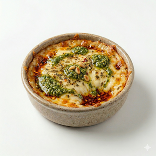 Provolone Con Pesto Con Fondo Picante