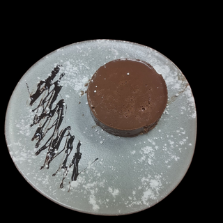 Tarta de chocolate negro