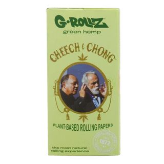  Foite G-ROLLZ Cheech&Chong 1 KS-Organic Green Hemp, 50Foite+Filtre&Tavita