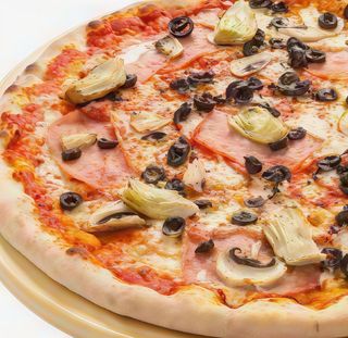 Pizza 4 stagioni tonda