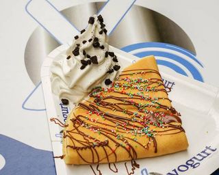 Crepe con helado