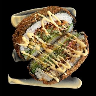 BURGER TUNA SPICY (SALADA, DULCE Y PICANTE SUAVE)