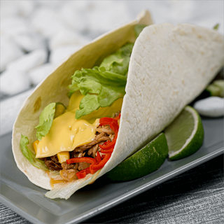 Тако з рваною свининою (180г)