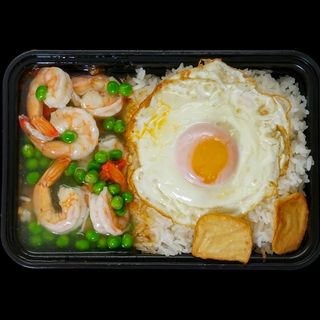 Bento Piselli con Gamberi