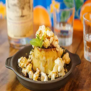 Flan de elote 