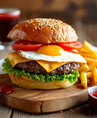 Egg Cheese Burger