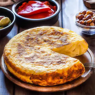 Tortilla tradicional sin cebolla para 4-5 pax