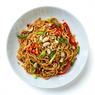 Fideos Estilo Kung Pao Picante