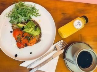 Seeded Brown Bread Plus Coffee & fresh orange juice