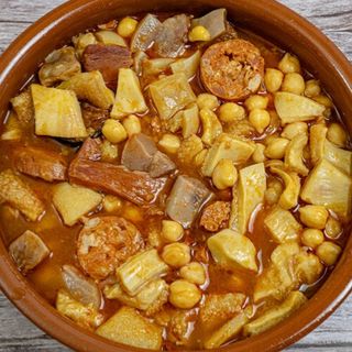 Callos con garbanzos 