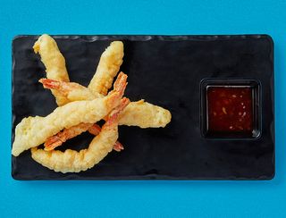 კრევეტები ტემპრუაში