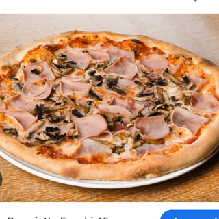 Pizza prosciuto funghi 