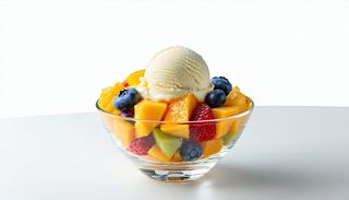 Salata de fructe cu inghetata