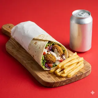 Panino falafel menù