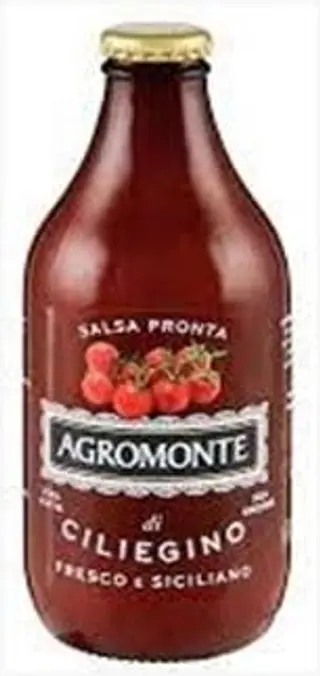 BOUTEILLE SAUCE PRÊTE DE PETITES TOMATES CERISES ROUGE - 330.Gr.