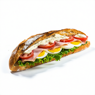 Bocadillo de pescado empanado especial