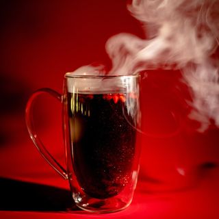 Гранатовый чай с блестками 