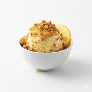 Helado de lilimade con crumble