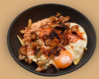 Ovos Rotos  com Cogumelos