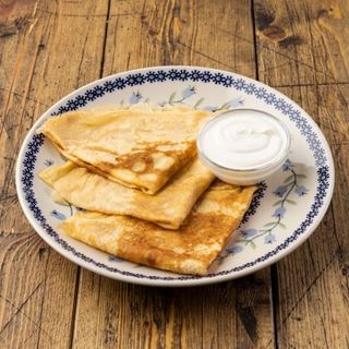 Блин со сметаной