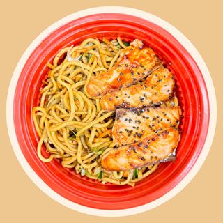 Spaghetti con salmone