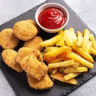 Nuggets De Pollo  (4 uds.) Con Patatas