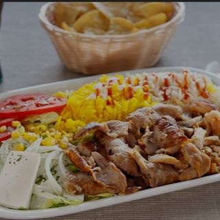 Plato de kebab mixto
