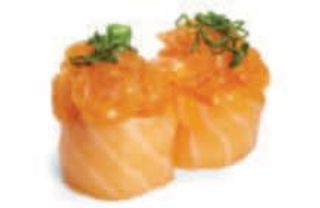 130. Gunkan spicy salmone