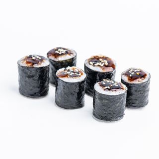 Макі з вугром та соусом унагі