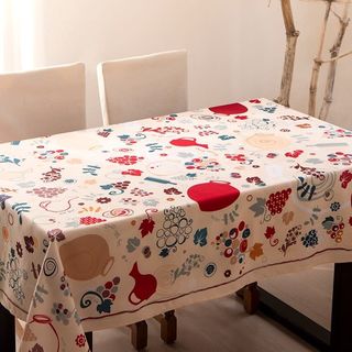 სუფრა - ღვინო თეთრი 210x140სმ ბამბა