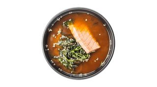 Місо суп з лососем