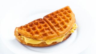 Waffle cu cremă de vanilie